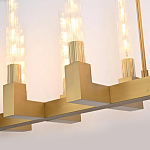 Люстра CANELLE Linear Chandelier 12 Modern Brass варинант исполнения - 3 | Loft Concept в Тюмени