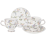 Чайный сервиз из фарфора на 2 персоны 4 предмета Tea Flower Set варинант исполнения - 1 | Loft Concept в Тюмени
