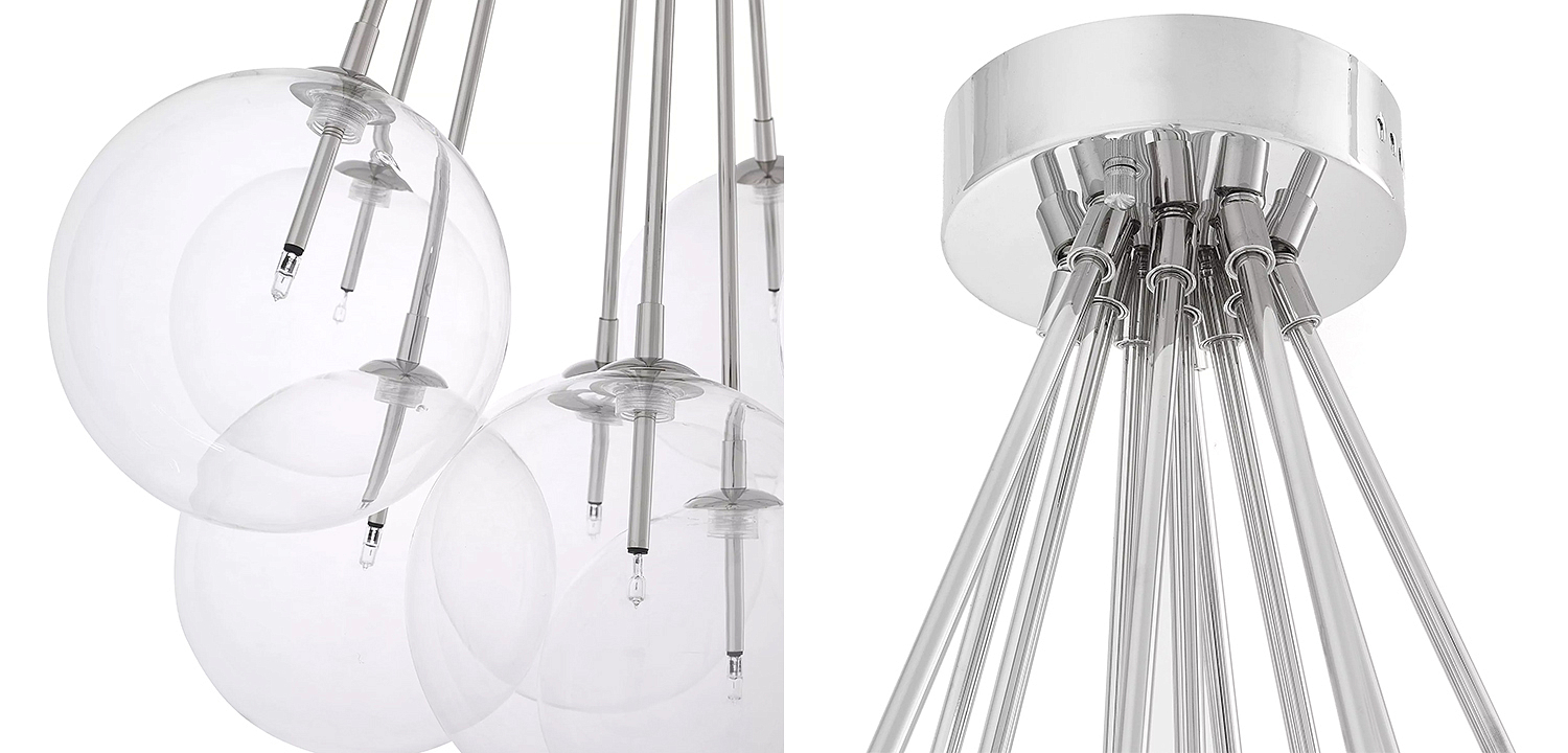 Люстра Eichholtz Ceiling Lamp Molecule Nickel Люстра Eichholtz Ceiling Lamp Molecule Nickel - Loft-Concept в Тюмени