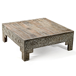 Кофейный стол Carved Сoffee table ручная резьба по дереву варинант исполнения - 4 | Loft Concept в Тюмени