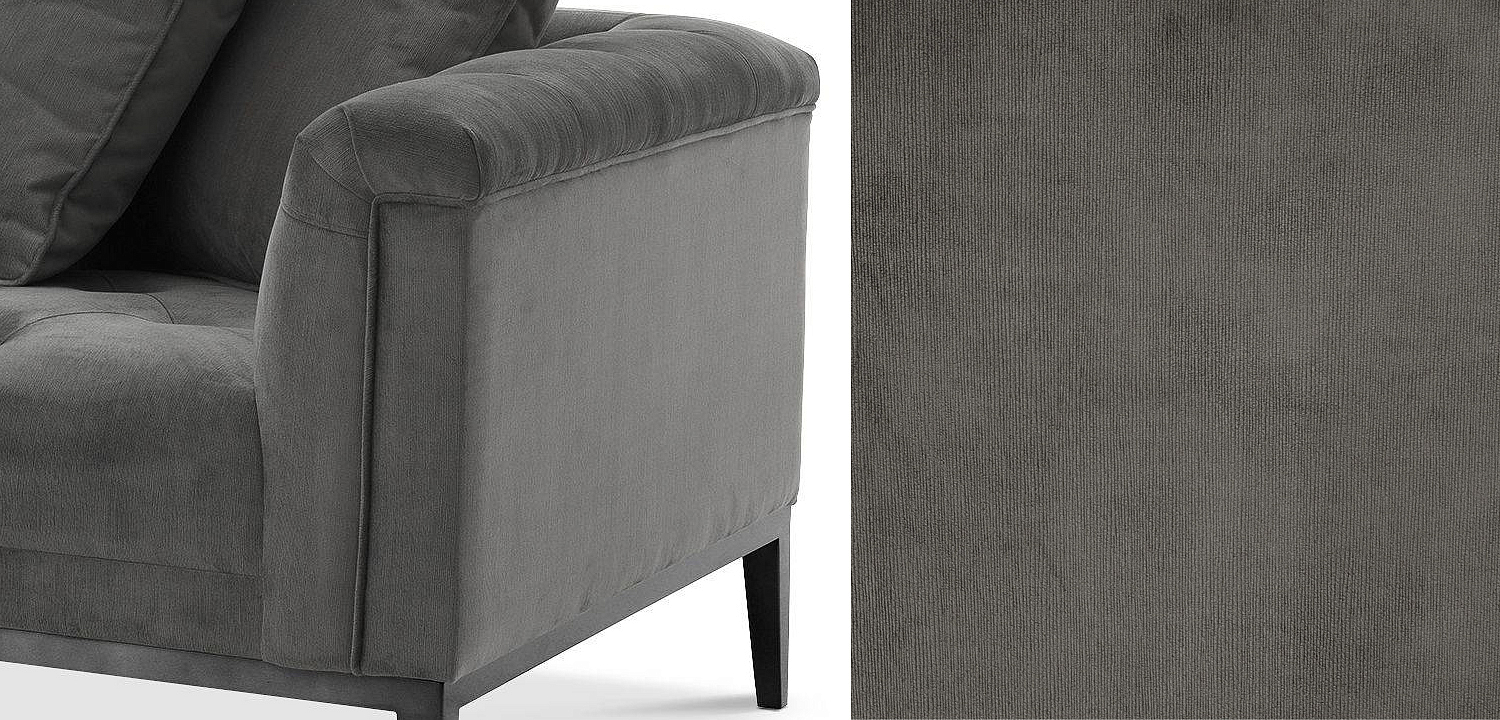 Кушетка Eichholtz Lounge Sofa Cesare Right grey Кушетка Eichholtz Lounge Sofa Cesare Right grey - Loft-Concept в Тюмени