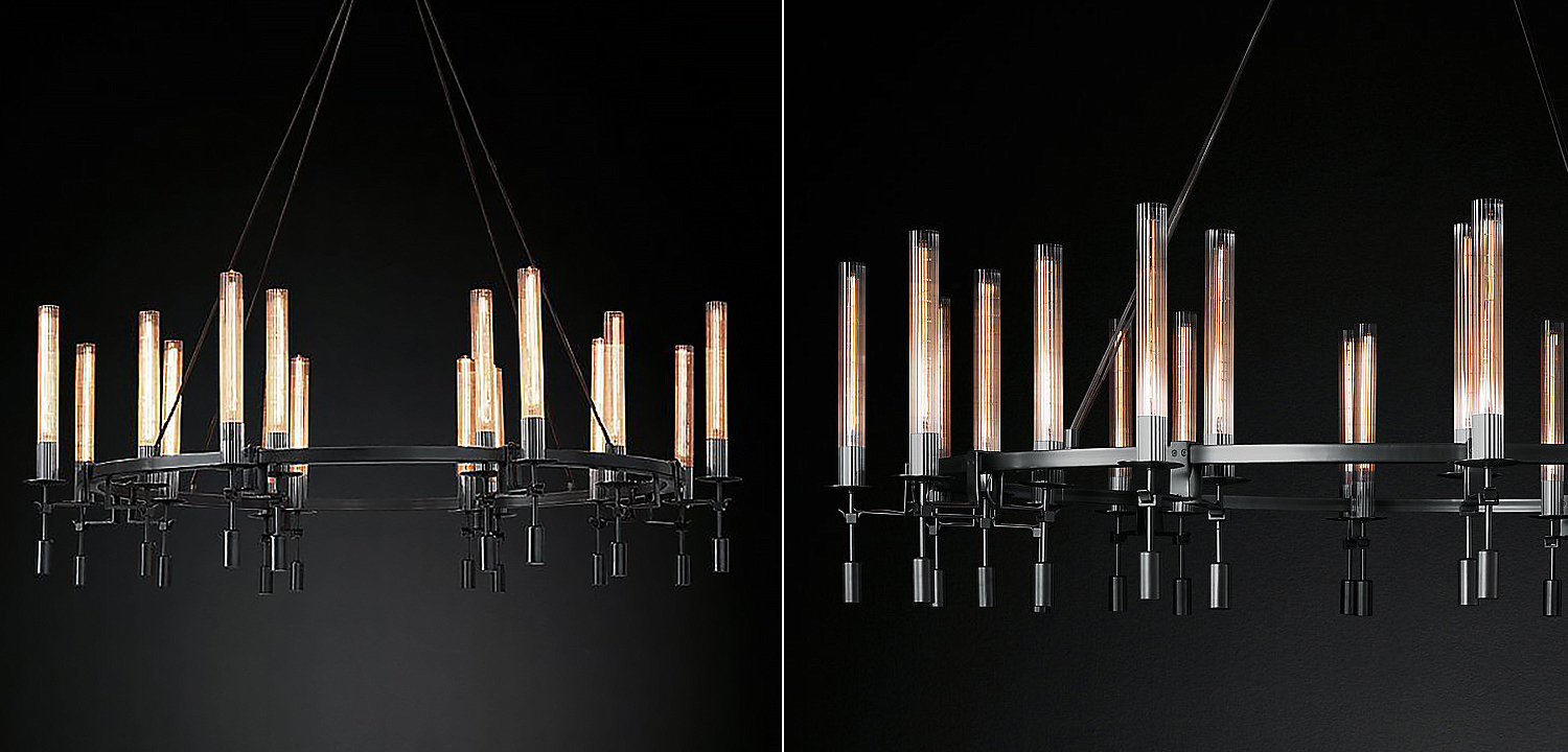 Люстра Restoration Hardware Fontanelle Chandelier black Люстра Restoration Hardware Fontanelle Chandelier black - Loft-Concept в Тюмени