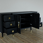 Большой Комод-буфет Elsa Dreams Black с ящиками варинант исполнения - 1 | Loft Concept в Тюмени