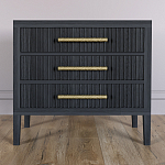 Тумба Primo  с тремя ящиками шпон Черный дуб варинант исполнения - 2 | Loft Concept в Тюмени