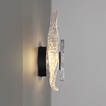 Бра с волнообразным стеклянным плафоном и вставкой из мрамора Liquid Stone варинант исполнения - 2 | Loft Concept в Тюмени