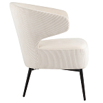 Современное мягкое кресло на металлических ножках Rakush Milk варинант исполнения - 5 | Loft Concept в Тюмени