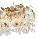 Люстра с декоративными подвесками из прозрачного стекла в форме монеток FAIRYTREE Light варинант исполнения - 5 | Loft Concept в Тюмени