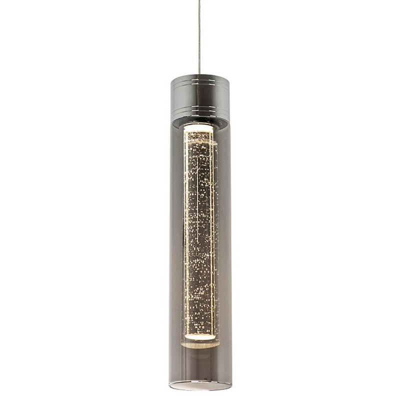 Подвесной светильник хром дымчатое стекло Sparkling Bubbles Tube Chrome Smoke Hanging Lamp Хром Прозрачный Подвесной светильник хром дымчатое стекло Sparkling Bubbles Tube Chrome Smoke Hanging Lamp Хром Прозрачный в Тюмени | Loft Concept