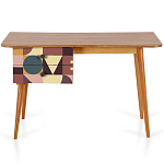 Письменный стол с принтом на ящиках Elise Desk варинант исполнения - 11 | Loft Concept в Тюмени