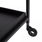 Тумба чёрная на колёсах Cabinet on Wheels варинант исполнения - 3 | Loft Concept в Тюмени