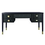 Письменный стол с 4-мя ящиками Elsa Dreams Black  варинант исполнения - 5 | Loft Concept в Тюмени