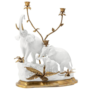 Подсвечник Abhika Candleholder Atlanta Elephants