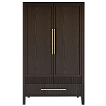 Шкаф платяной Primo с выдвижными ящиками шпон Темный орех варинант исполнения - 1 | Loft Concept в Тюмени