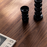 Кофейный стол овальный из дерева с 2-мя ящиками Coffee Walnut Table варинант исполнения - 6 | Loft Concept в Тюмени