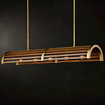 Люстра линейная полукруглой формы Wooden Horseshoe варинант исполнения - 7 | Loft Concept в Тюмени