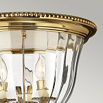 Потолочный светильник цвета латунь с прозрачным плафоном в форме чаши Hinkley варинант исполнения - 11 | Loft Concept в Тюмени