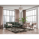 Люстра многоярусная с переплетенными металлическими элементами черного и золотого цвета и прозрачными хрустальными подвесками Empire Chandelier Crystal варинант исполнения - 12 | Loft Concept в Тюмени