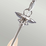 Люстра цвета никель с прозрачными стеклянными подвесками в форме капель Elstead Lighting варинант исполнения - 9 | Loft Concept в Тюмени