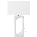 Настольная лампа на прямоугольном корпусе с тканевым абажуром One Piece Support варинант исполнения - 4 | Loft Concept в Тюмени