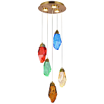 Потолочный светильник с пятью цветными плафонами Soar Colorful Lamp варинант исполнения - 3 | Loft Concept в Тюмени