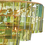 Люстра круглая каскадная Glow of Green Shades зеленое стекло варинант исполнения - 1 | Loft Concept в Тюмени