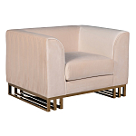 Кресло велюровое бежевое Cubic Silhouette варинант исполнения - 1 | Loft Concept в Тюмени