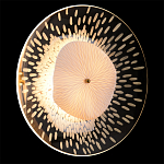 Бра с белым рельефным плафоном и стеклом с рисунком FLOW варинант исполнения - 2 | Loft Concept в Тюмени