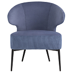 Современное мягкое кресло на металлических ножках Rakush Blue варинант исполнения - 2 | Loft Concept в Тюмени