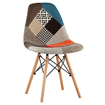 Стул с обивкой в технике пэчворк DSW варинант исполнения - 1 | Loft Concept в Тюмени