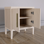 Тумбочка Primo с дверцами шпон Светлый дуб варинант исполнения - 3 | Loft Concept в Тюмени