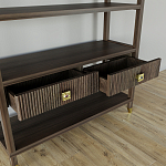 Стеллаж с двумя ящиками Elsa Dreams Walnut варинант исполнения - 3 | Loft Concept в Тюмени