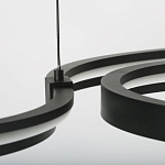 Люстра подвесная светодиодная в виде волнообразной ленты Ribbon Vortex варинант исполнения - 8 | Loft Concept в Тюмени