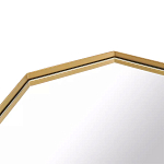 Зеркало золотистое восьмиугольной формы Octagon варинант исполнения - 2 | Loft Concept в Тюмени