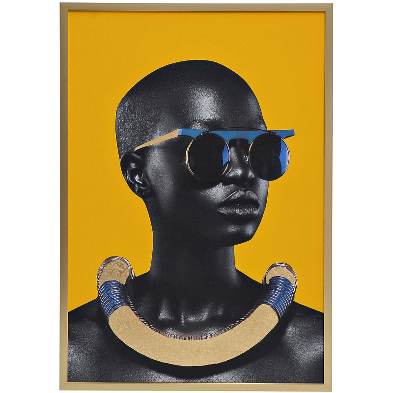 Холст African fashion Оранжевый Черный Холст African fashion Оранжевый Черный в Тюмени | Loft Concept