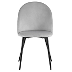 Мягкий стул в сером велюре Miruna Chair варинант исполнения - 2 | Loft Concept в Тюмени