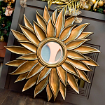 Зеркало-солнце с золотыми с лучами Rays of Peace варинант исполнения - 3 | Loft Concept в Тюмени