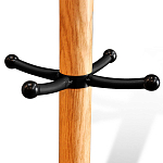 Вешалка с круглым основанием и черными металлическими крючками Industrial Metal Rust варинант исполнения - 2 | Loft Concept в Тюмени