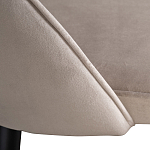 Стул велюровый серо-бежевый Schelde Gray Beige варинант исполнения - 4 | Loft Concept в Тюмени