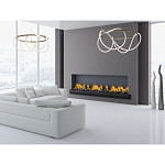 Люстра подвесная круглая золотого цвета с белыми изогнутыми световыми линиями Luke Lampco Tracer Lamp варинант исполнения - 12 | Loft Concept в Тюмени