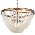 Круглая люстра с подвесками в виде круглых прозрачных бусин Transparent Beads Chandelier варинант исполнения - 1 | Loft Concept в Тюмени