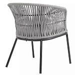 Кресло с декоративным плетением на спинке и подлокотниках Armchair Weaving варинант исполнения - 3 | Loft Concept в Тюмени