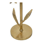 Столик с золотистым основанием в виде цветка и круглой мраморной столешницей Golden Snowdrop варинант исполнения - 4 | Loft Concept в Тюмени