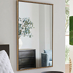 Зеркало прямоугольное в фактурной золотой раме Reflective Fabric варинант исполнения - 6 | Loft Concept в Тюмени