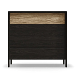 Комод 4 ящика с подсветкой на рельефном фасаде Warm Industrial варинант исполнения - 1 | Loft Concept в Тюмени