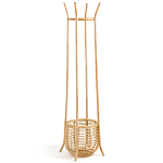 Напольная вешалка с корзиной из ротанга Trina Wicker Floor Hanger варинант исполнения - 2 | Loft Concept в Тюмени