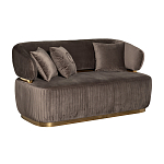 Диван двухместный коричневый Clarisse варинант исполнения - 1 | Loft Concept в Тюмени