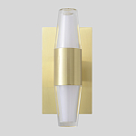 Бра с золотым основанием и прозрачным плафоном цилиндрической формы Golden Geometry варинант исполнения - 1 | Loft Concept в Тюмени