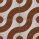 Дизайнерская плитка с узором Дорожки 2 варинант исполнения - 1 | Loft Concept в Тюмени