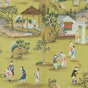 Обои ручная роспись Hampton Court Vivid Olive