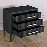 Тумба Primo  с тремя ящиками шпон Черный дуб варинант исполнения - 4 | Loft Concept в Тюмени